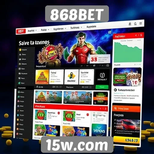 Plataforma 868BET e sua interface amigável